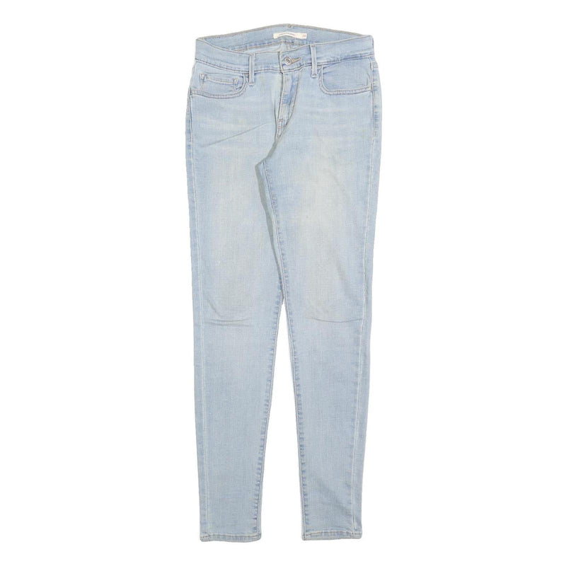 LEVI'S 710 Womens Jeans Blue Slim Skinny Denim Light W28 L30 Stretch