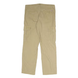 NAPAPIJRI Mens Beige Polyester Blend Regular Cargo Trousers W32 L29 Practical