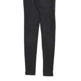 LEVI'S 710 Womens Slim Skinny Denim Dark W25 L32 Stretch Black Jeans