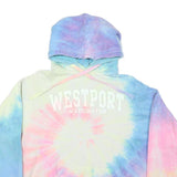 AVALON Womens Multi Colour Tie Dye Westport Washington Pullover Hoodie M