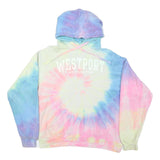 AVALON Womens Multi Colour Tie Dye Westport Washington Pullover Hoodie M