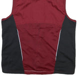 ADIDAS Mens Maroon & Black Sports Vest Jacket M Polyester Blend Zip Athletic