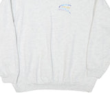 HANES Mens Light Grey Crew Neck L Cotton Blend Casual Sweatshirt Pullover