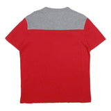 ARMANI EXCHANGE Mens Red & Grey Graphic T-Shirt L Short Sleeve Crew Neck Logo