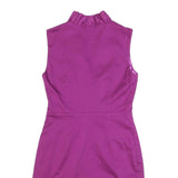TED BAKER Womens Purple Sleeveless Day Cotton Blend Plain Midi M Elegant Dress