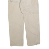 DICKIES Mens Regular Beige Cotton Blend Trousers W36 L32 Workwear Straight Fit