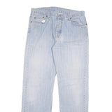 LEVI'S 501 Mens Jeans Blue Regular Straight Denim Light W34 L33 Classic Button