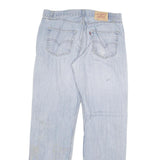 LEVI'S 501 Mens Jeans Blue Regular Straight Denim Light W34 L33 Classic Button