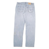 LEVI'S 501 Mens Jeans Blue Regular Straight Denim Light W34 L33 Classic Button