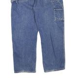 DICKIES Womens Jeans Blue Regular Straight Denim Medium W40 L30 Durable Zip