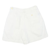 LIZ CLAIBORNE Womens White Casual Cotton Blend Shorts M W28 Relaxed Fit