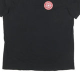NIKE Mens Black Cotton Blend Graphic T-Shirt L Short Sleeve Crew Neck Logo