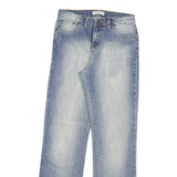 TEDDYS Womens Blue Regular Jeans Denim Medium W28 L32 Classic Zip Cotton