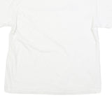 CHAMPION Mens White Cotton Blend T-Shirt M Short Sleeve Crew Neck Logo Print