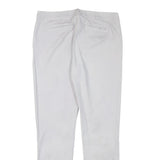 MICHAEL KORS Womens Slim White Cotton Blend Trouser W30 L28 Elegant Fit Zip