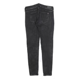 TOMMY HILFIGER Womens Jeans Black Slim Skinny Denim Medium W30 L32 Stylish Zip
