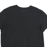 NAUTICA Mens Black V-Neck 2XL Classic Cotton Blend T-Shirt Logo Casual