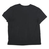NAUTICA Mens Black V-Neck 2XL Classic Cotton Blend T-Shirt Logo Casual