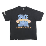 PULL & BEAR Mens Black Space Jam A New Legacy Graphic T-Shirt L Short Sleeve