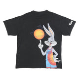 PULL & BEAR Mens Black Space Jam A New Legacy Graphic T-Shirt L Short Sleeve