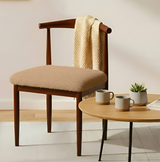 Anyseat Light Brown Fur Stretch Chair Cover – Washable, Removable Dining & Kitchen Seat Protector