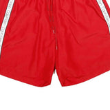 CALVIN KLEIN Mens Shorts Red L W32 Drawstring Casual Sportswear