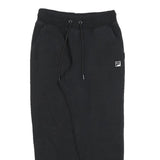 FILA Womens Joggers Black Slim Tapered S W26 L26 Cotton Blend Casual Sportswear