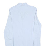 RALPH LAUREN Mens Light Blue Cotton Blend Shirt M Button Down Collar Long Sleeve