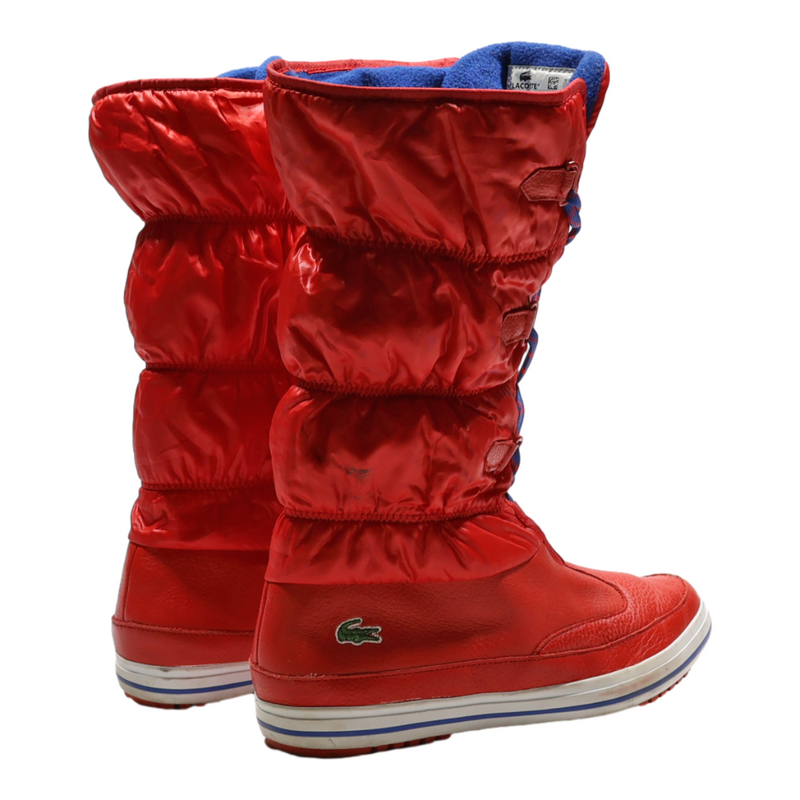 LACOSTE Snow Boots Red Synthetic Womens UK 6