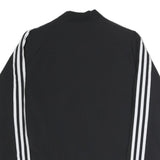 ADIDAS Womens Black White Sportswear Zip Jacket XL Polyester Plain