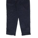 DOCKERS Mens Cotton Blend Navy Relaxed Straight Trousers W36 L32 Casual
