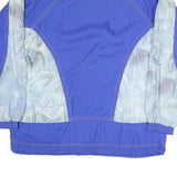 DESSE SPORTS Mens Blue & Pale Abstract Pattern Track Jacket S Polyester Blend