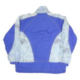 DESSE SPORTS Mens Blue & Pale Abstract Pattern Track Jacket S Polyester Blend