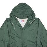 BE WEAR Mens Green Outdoor Jacket XL Polyester Blend Plain Button Closure Hooded