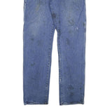 DICKIES Mens Blue Regular Fit Straight Denim W36 L37 Durable Workwear Jeans Zip