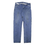 DICKIES Mens Blue Regular Fit Straight Denim W36 L37 Durable Workwear Jeans Zip