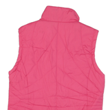 Womens Pink & Pale Pink Reversible Puffer Jacket M Polyester Blend Zip