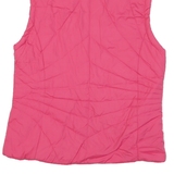 Womens Pink & Pale Pink Reversible Puffer Jacket M Polyester Blend Zip