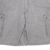 CARHARTT Mens Grey Relaxed Fit Cargo Shorts 3XL W38 Workwear Cotton Blend