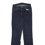 LEVI'S Womens Regular Fit Straight Denim Dark Blue Jeans Cotton Blend W26 L31