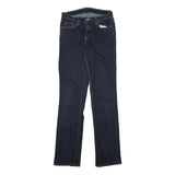 LEVI'S Womens Regular Fit Straight Denim Dark Blue Jeans Cotton Blend W26 L31