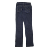 LEVI'S Womens Regular Fit Straight Denim Dark Blue Jeans Cotton Blend W26 L31