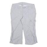 THE NORTH FACE Womens Shorts White Casual Cotton Blend M W30 Button Pockets