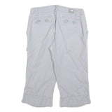 THE NORTH FACE Womens Shorts White Casual Cotton Blend M W30 Button Pockets