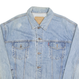 LEVI'S Mens Blue Denim Jacket XL Cotton Classic Button Closure Casual Style