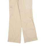 GUESS Womens Cotton Blend Beige Relaxed Cargo Trousers W32 L32 Casual Utility