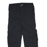 ADIDAS Mens Polyester Blend Black Regular Zip Trousers W36 L31 Casual Comfort