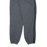 ADIDAS Mens Joggers Grey Black S W26 L30 Cotton Blend Slim Tapered Fit