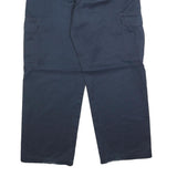 DICKIES Mens Cotton Blend Navy Relaxed Cargo Trousers W38 L30 Workwear Utility