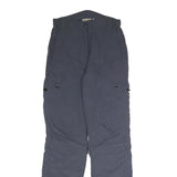 CHERIANO Womens Regular Blue Cargo Trousers W27 L31 Zip Polyester Blend Pockets